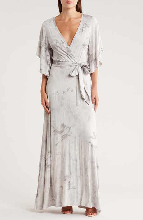 GO COUTURE Wrap Maxi Dress