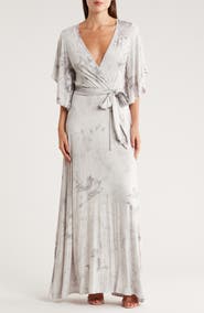 GO COUTURE Wrap Maxi Dress