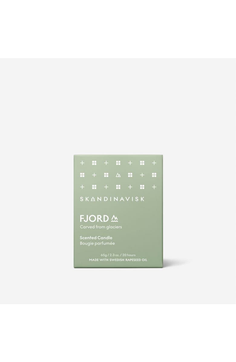 SKANDINAVISK FJORD Scented Candle 65g, Alternate, color, Green