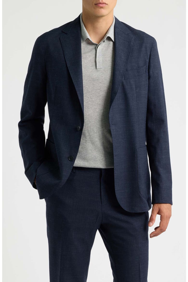 Hanry Wool and Linen Sport Coat, Main, color, DARK BLUE