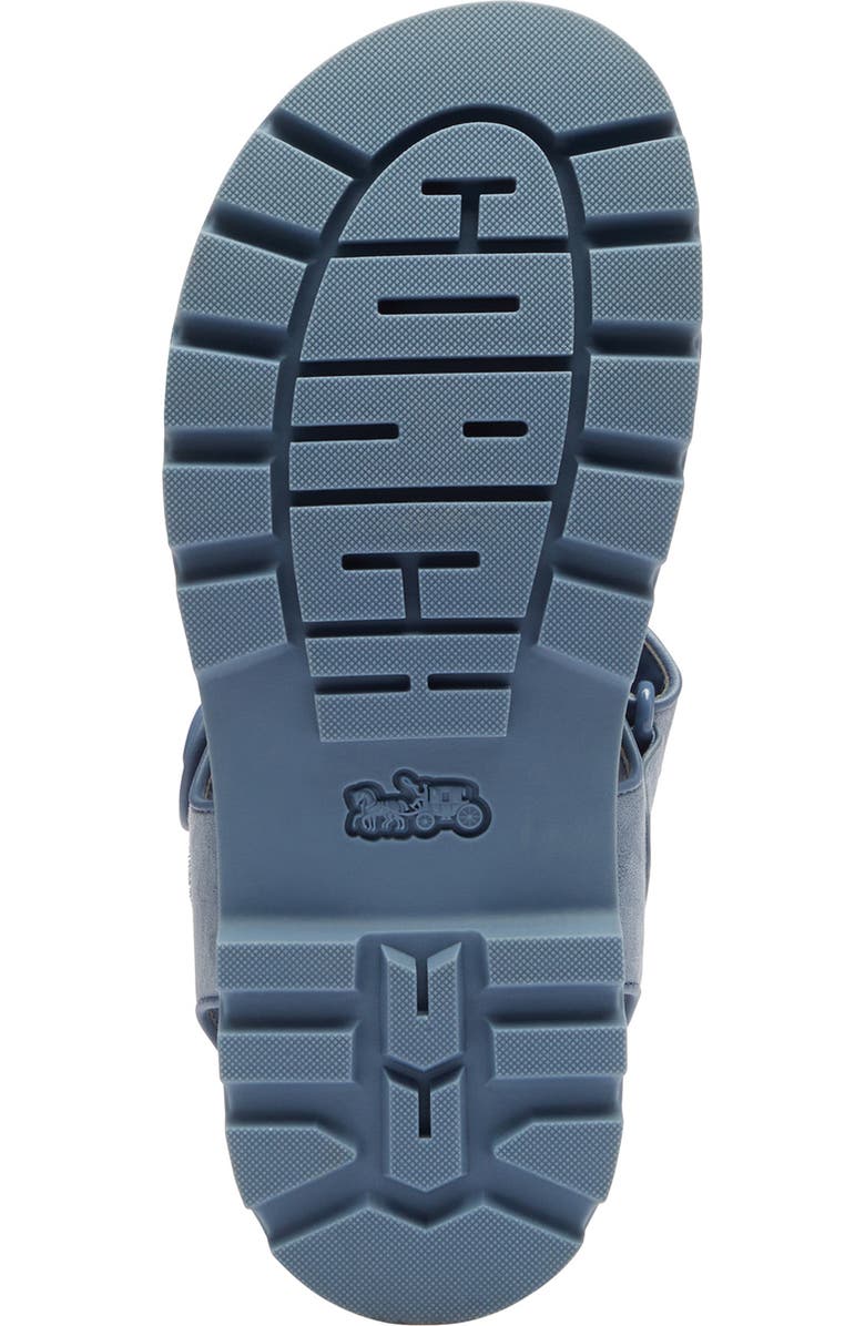 COACH Brynn Canvas Sandal, Alternate, color, Light Denim