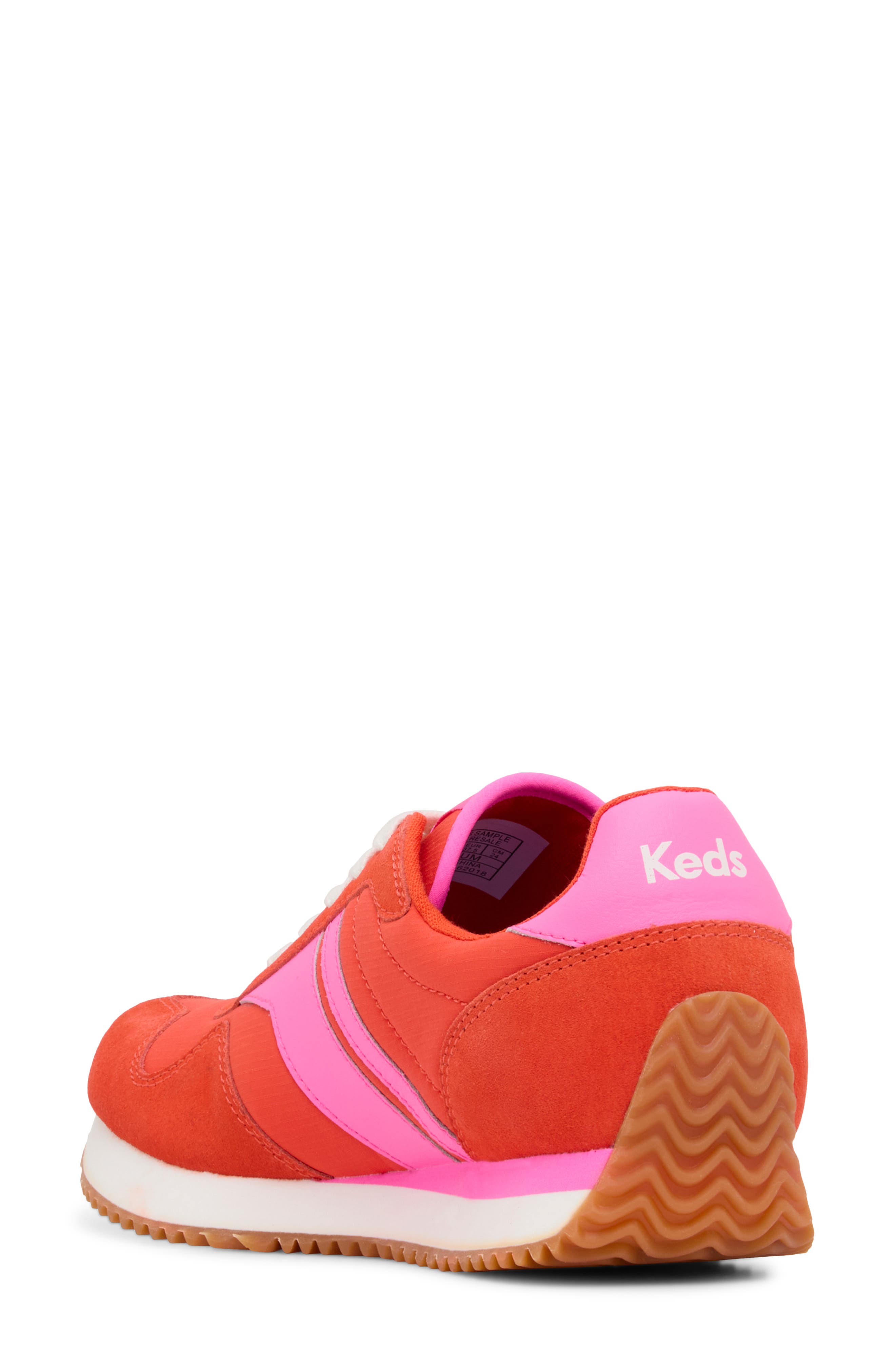 Rena Sneaker, Alternate, color, RED/ FUCHSIA