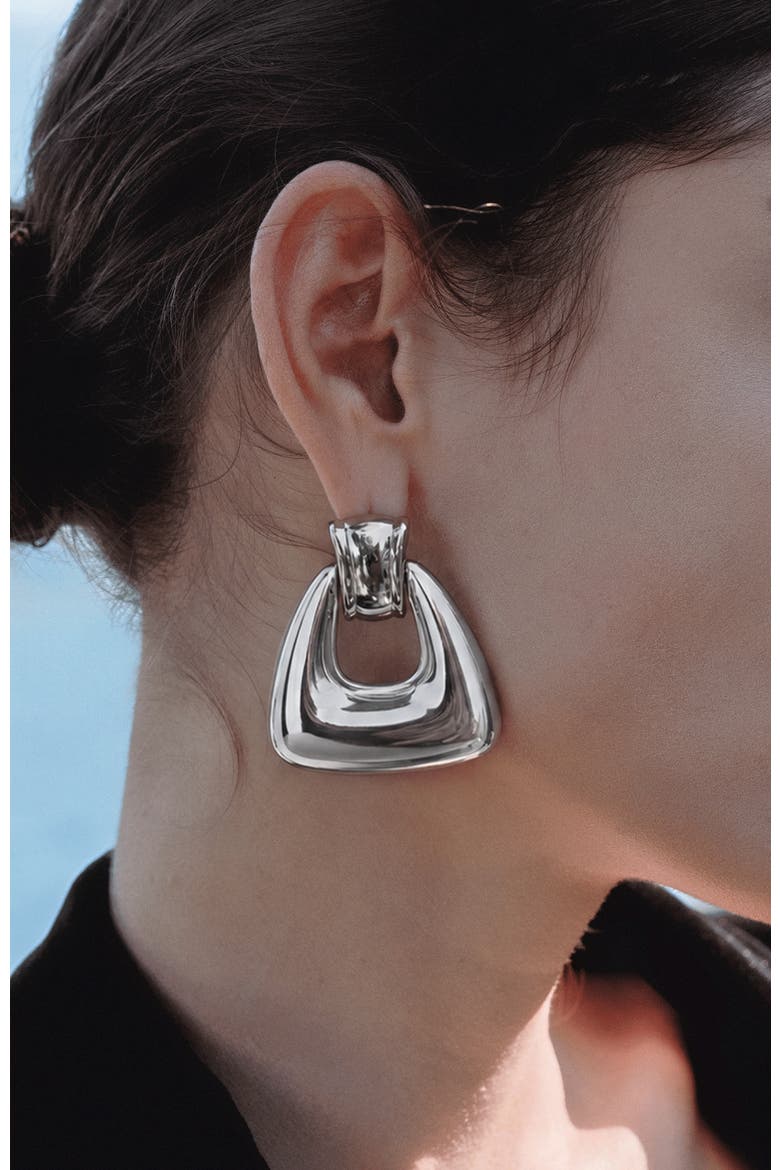 Ostuni Silver Earrings, Alternate, color, Silver