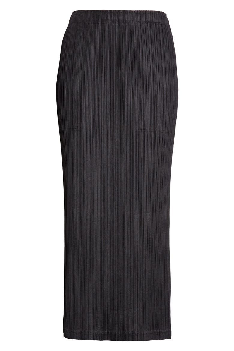 Thicker Bottoms 1 Pleated Skirt, Alternate, color, BLACK