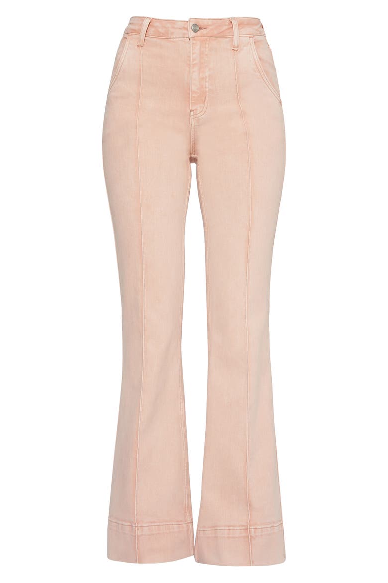 High Waist Flare Jeans, Alternate, color, PINK