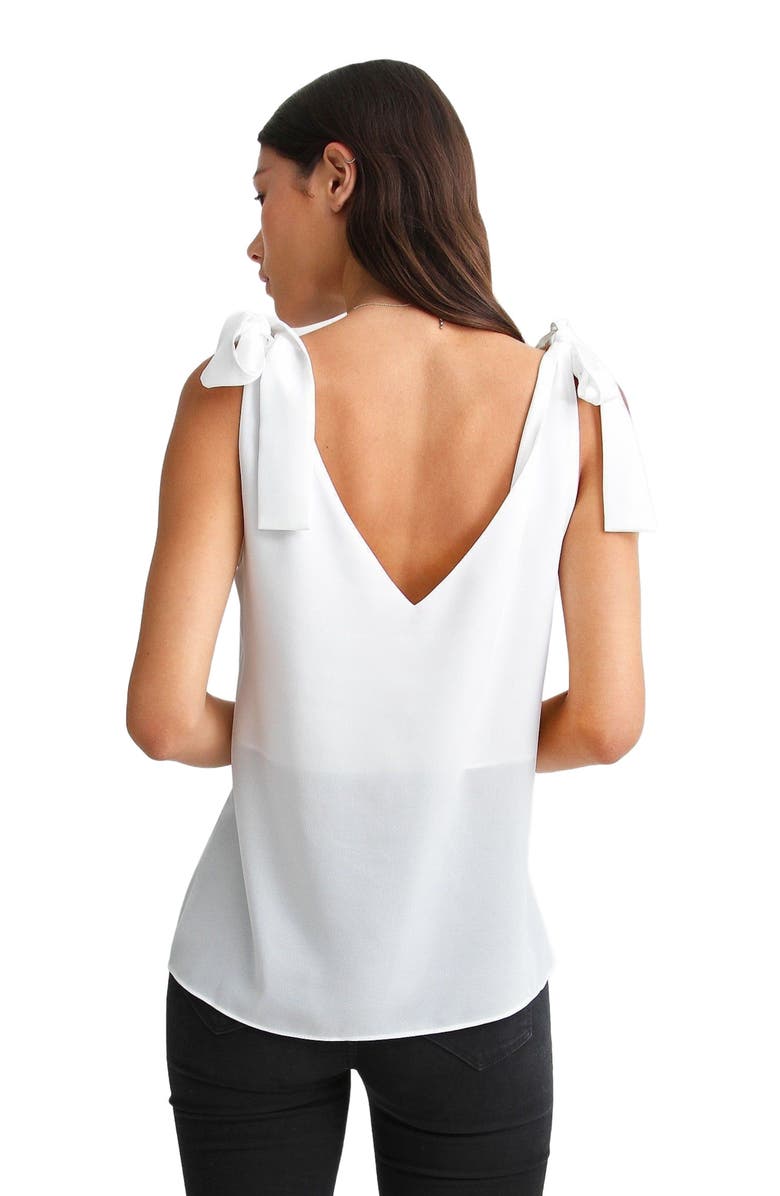 Belle 
Bloom Feel For You V-Neck Top, Alternate, color, White