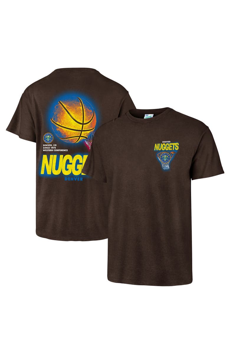 '47 Men's '47 Brown Denver Nuggets Vintage Tubular Dagger Tradition Premium T-Shirt, Main, color, 