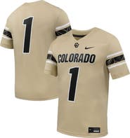 Nike Men's Nike #1 Gold Colorado Buffaloes Football Game Jersey