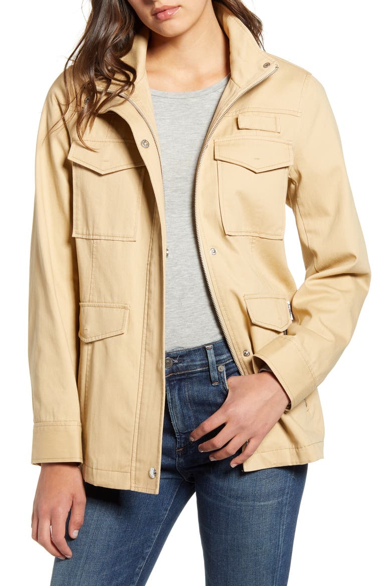 Safari Cotton Jacket, Main, color, SAND