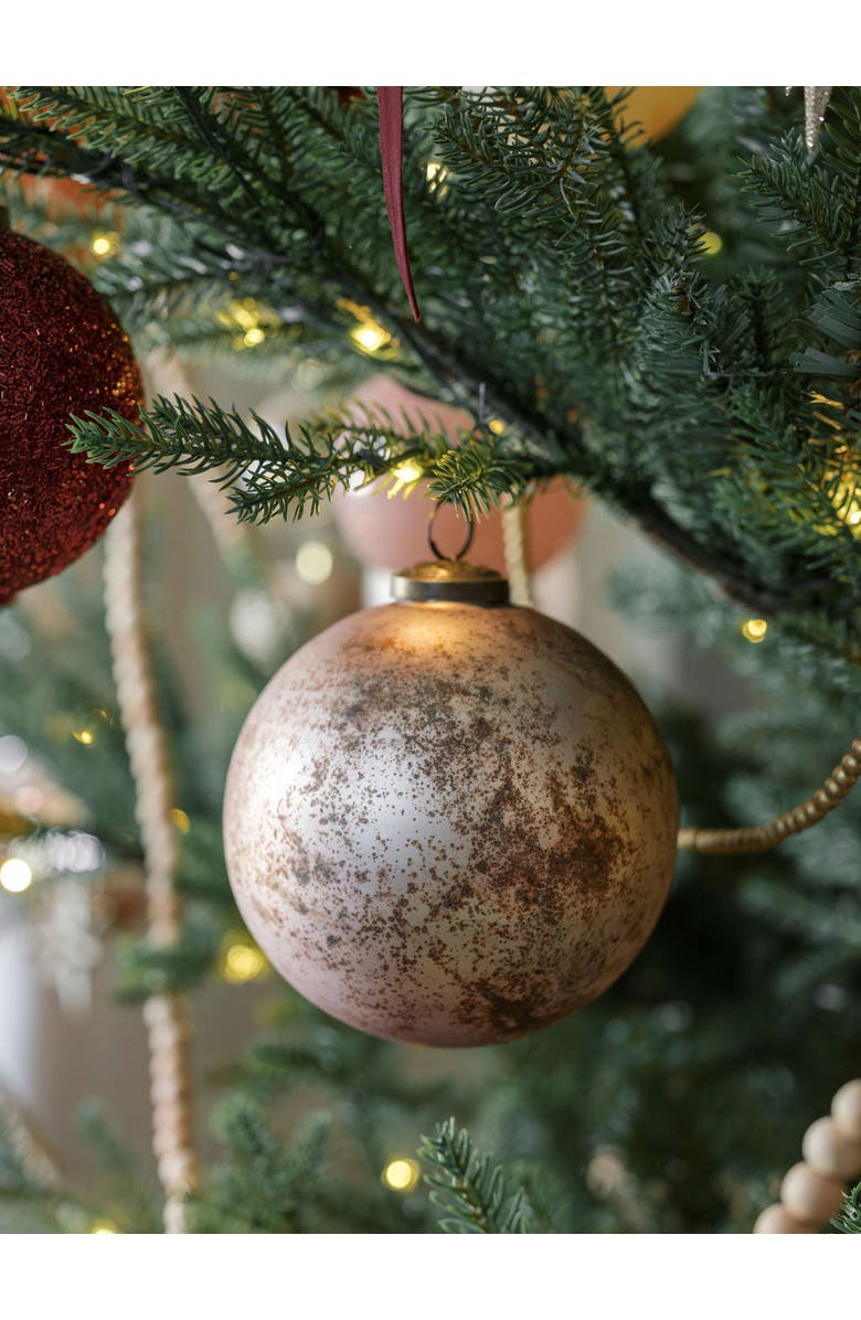 CG Hunter 5" Mercury Marble Glass Ornament, Alternate, color, Pewter