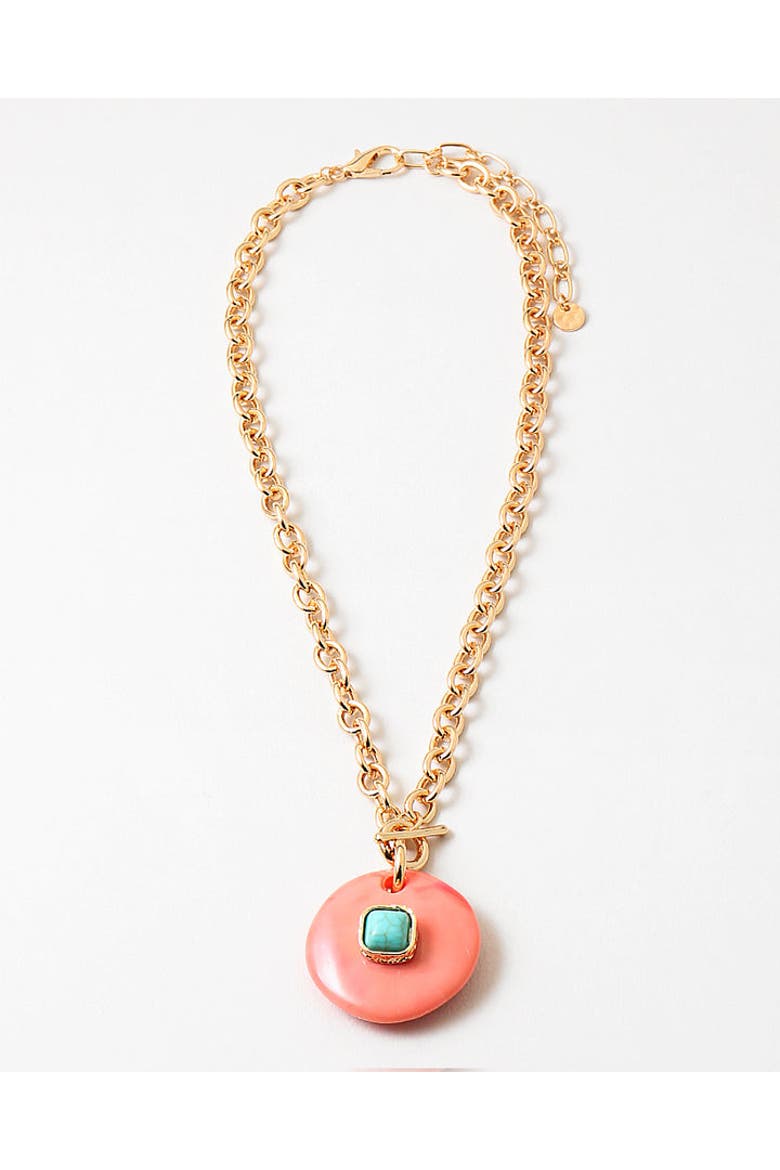 Rosè in Rome Necklace, Main, color, Pink
