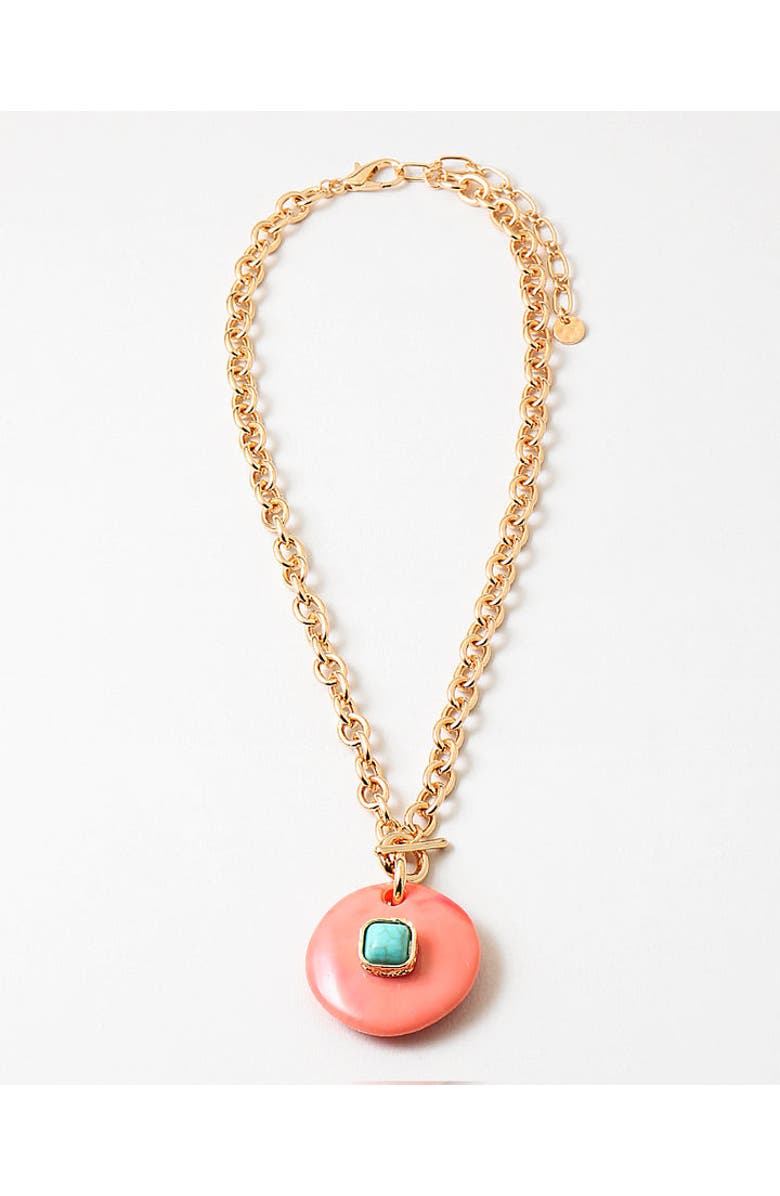 Erin McDermott Jewelry Rosè in Rome Necklace, Main, color, Pink