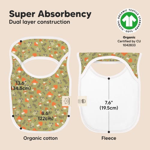 KEABABIES KEABABIES 8-PACK HALLO DROOL BIBS
