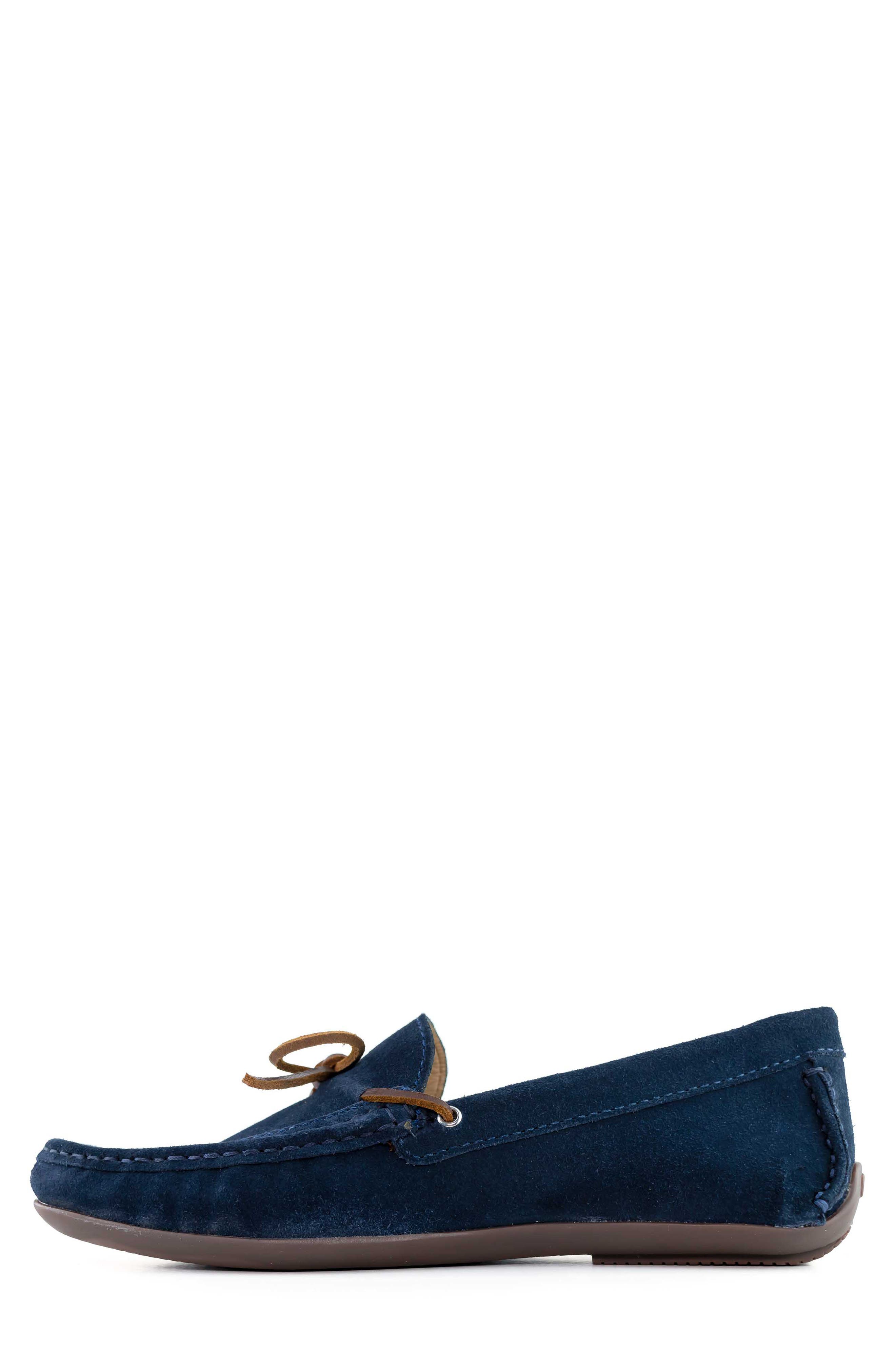 Marc Joseph New York Hampton Driving Shoe, Alternate, color, Navy Suede