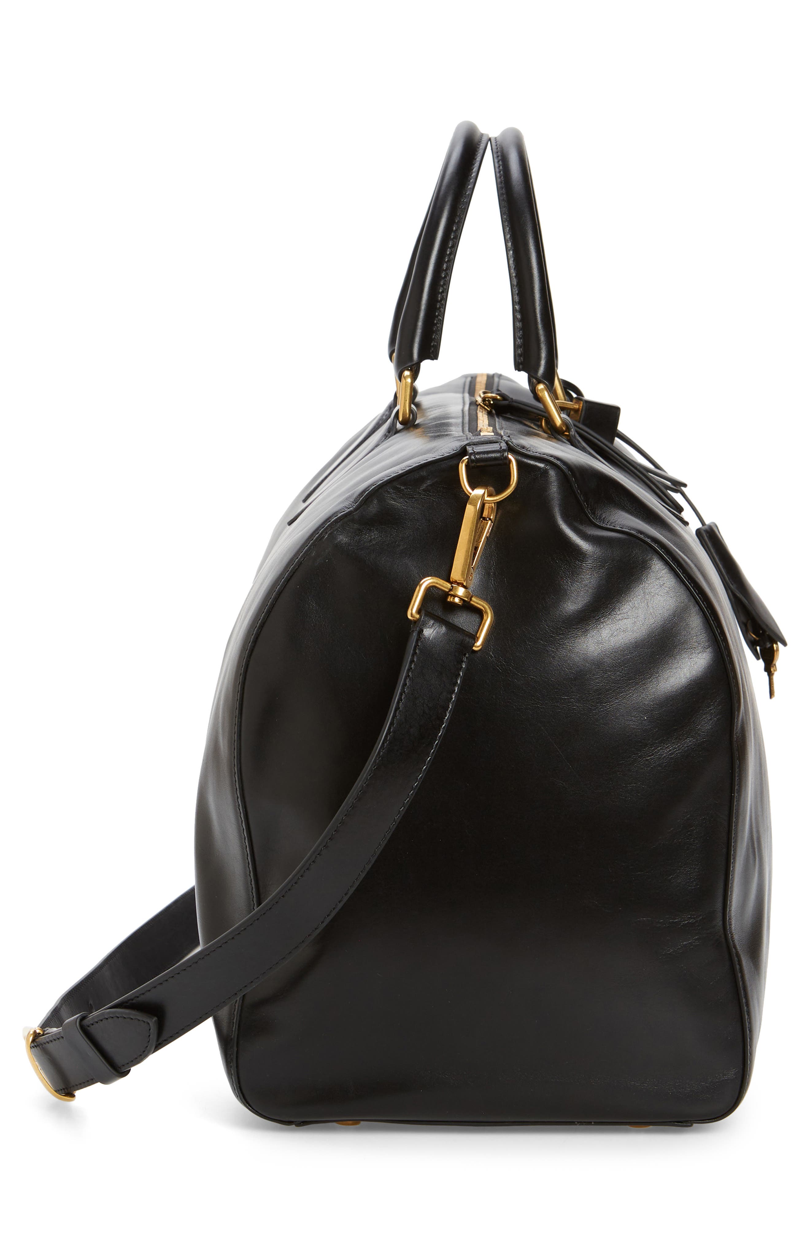 Khaite Pierre Weekender Leather Duffle Bag, Alternate, color, 