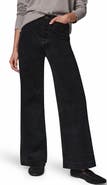 Donna Karan New York The Donna Mid Rise Wide Leg Jeans