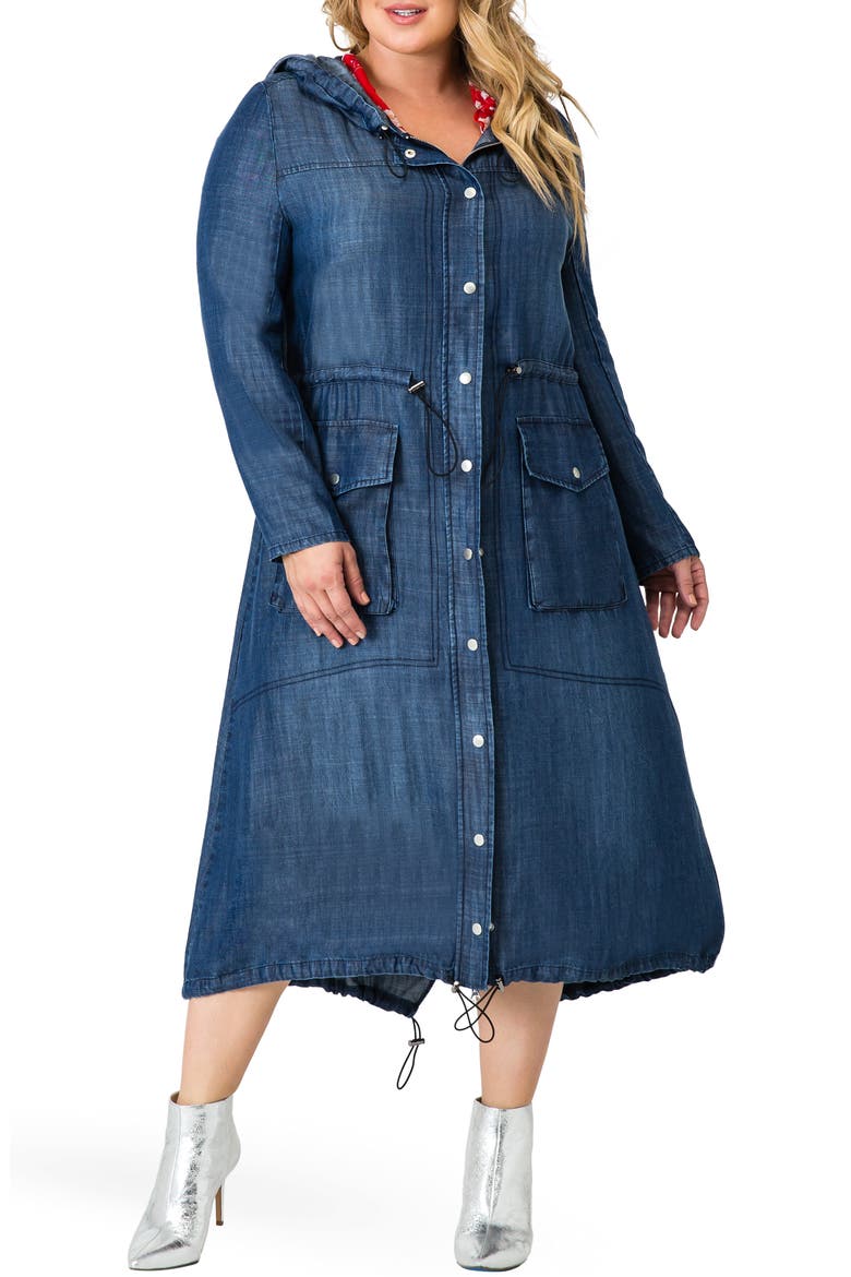 Nova Tencel® Hooded Dress, Main, color, NAVY