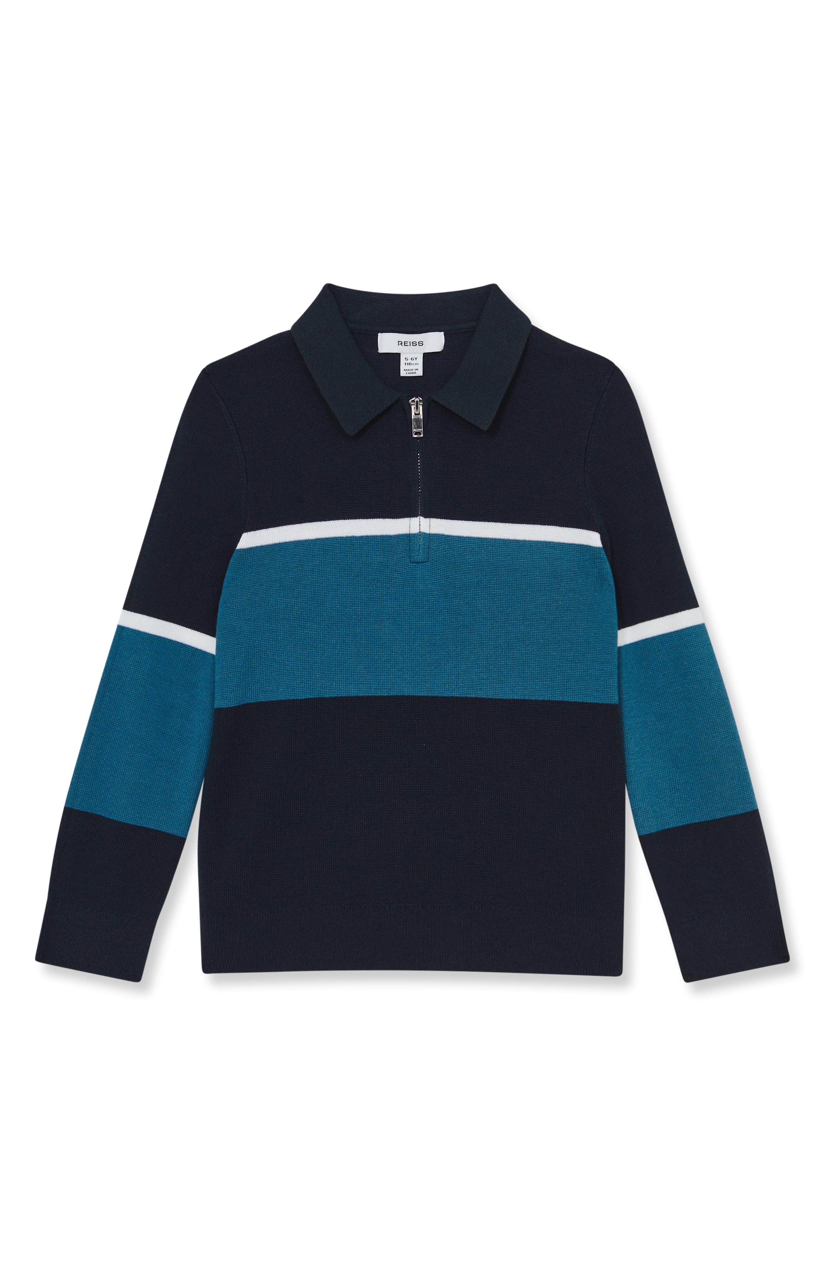 Reiss Kids' Jason Half Zip Sweater