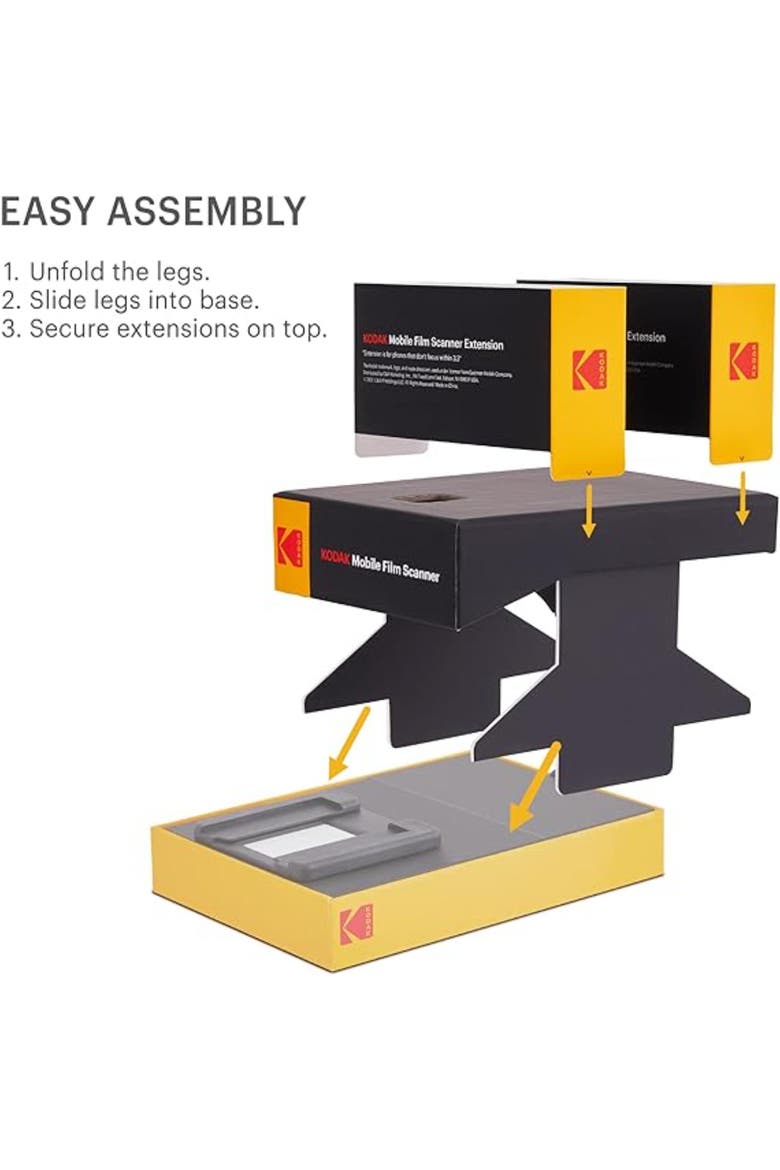 Extension for RODMFS50 and RODMFS6X6 Mobile Film Scanners, Alternate, color, Black