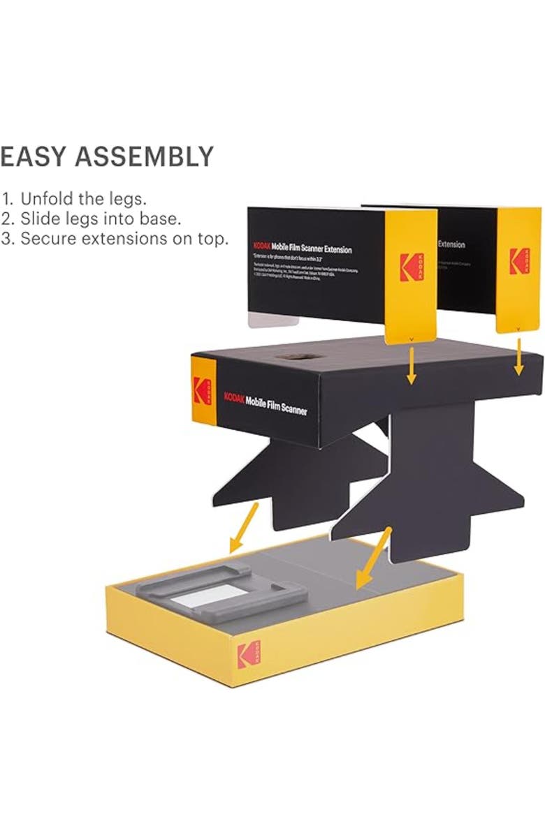 Kodak Extension for RODMFS50 and RODMFS6X6 Mobile Film Scanners, Alternate, color, Black