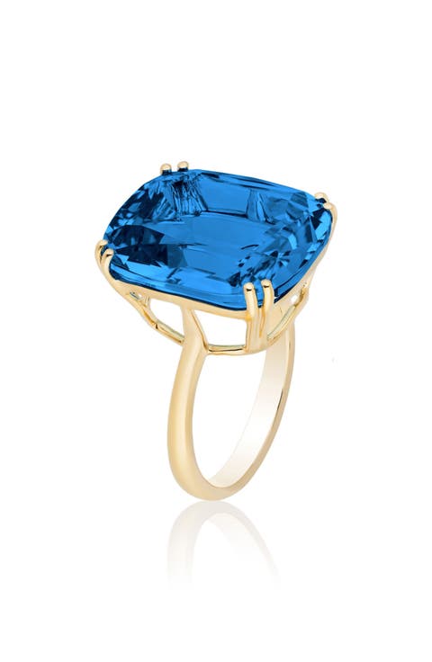 Gossip Cushion Cut Cocktail Ring