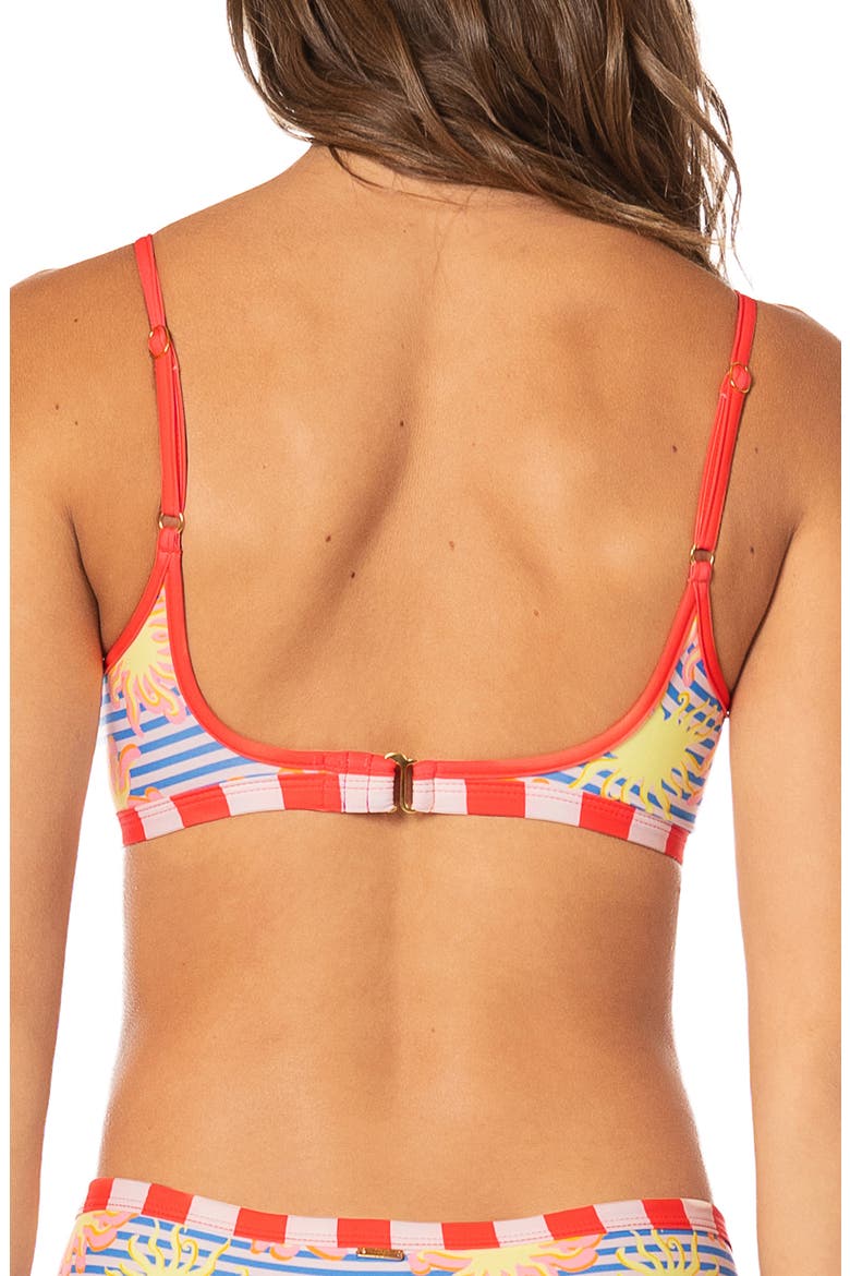 Awake in Light Lane Reversible Bikini Top, Alternate, color, OPEN BLUE