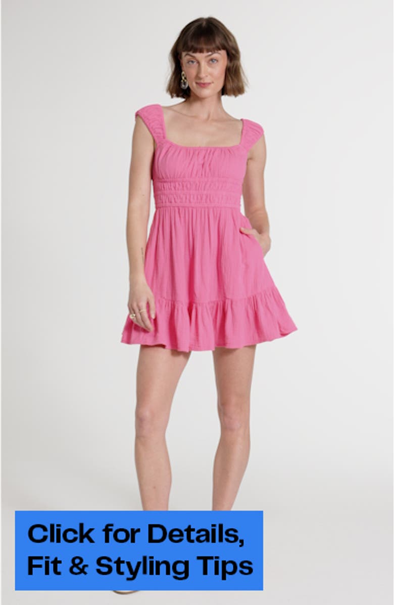 Smocked Corset Minidress, sales video thumbnail