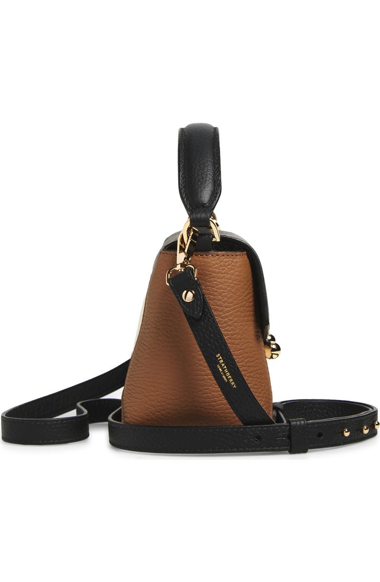 Strathberry Nano Mosaic Leather Top Handle Bag, Alternate, color,
