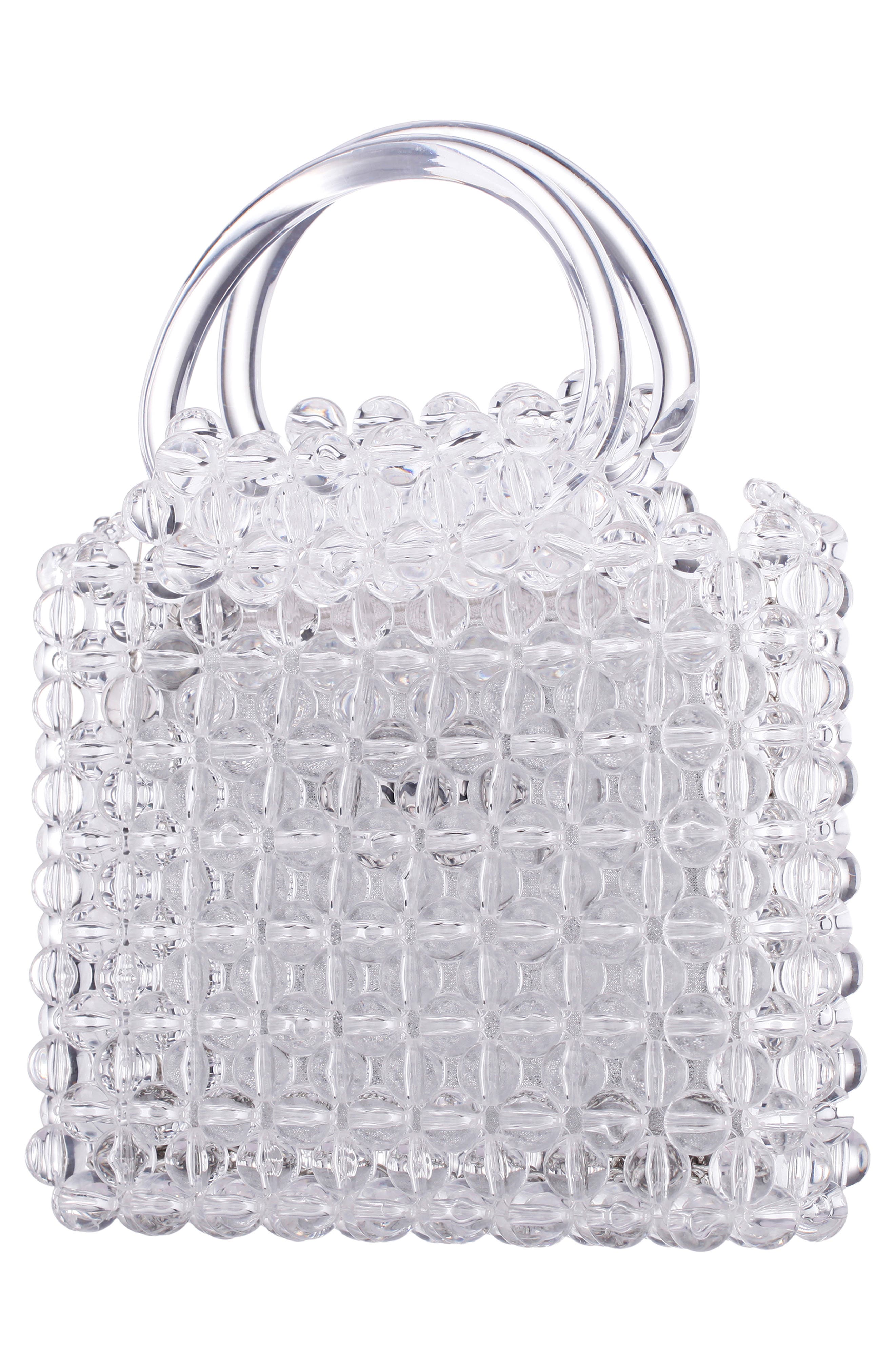 Nylie Top Handle Bag, Alternate, color, CLEAR