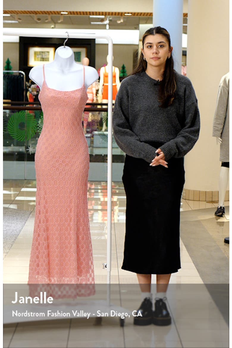 Adoni Floral Embroidered Mesh Slipdress video