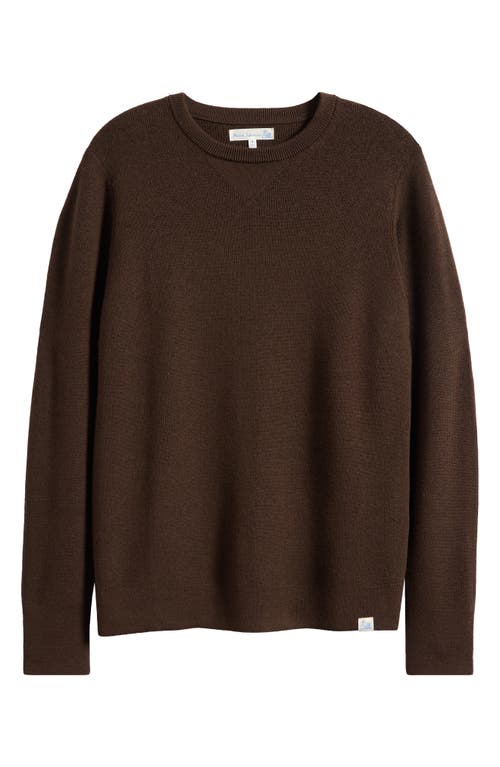 MERZ B SCHWANEN Merino Ribbed Crewneck Sweater in Coffee  product