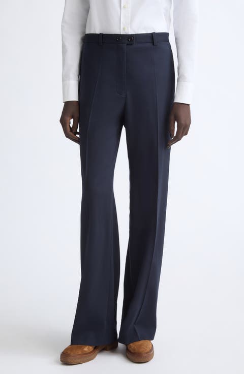 Low Waist Loose Fit Wide Leg Trousers