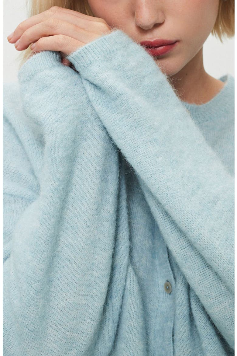 Relaxed Fit Cardigan, Alternate, color, BLUE