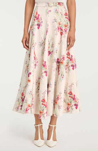 Hilda Bouquet Godet Skirt