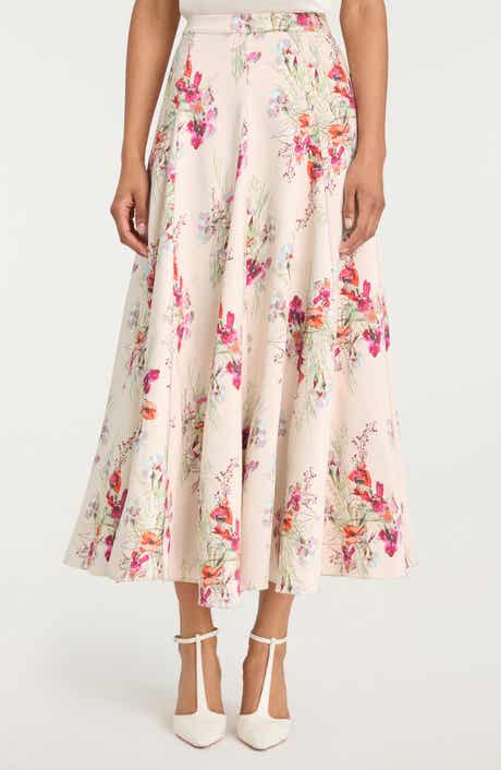 Hilda Bouquet Godet Skirt