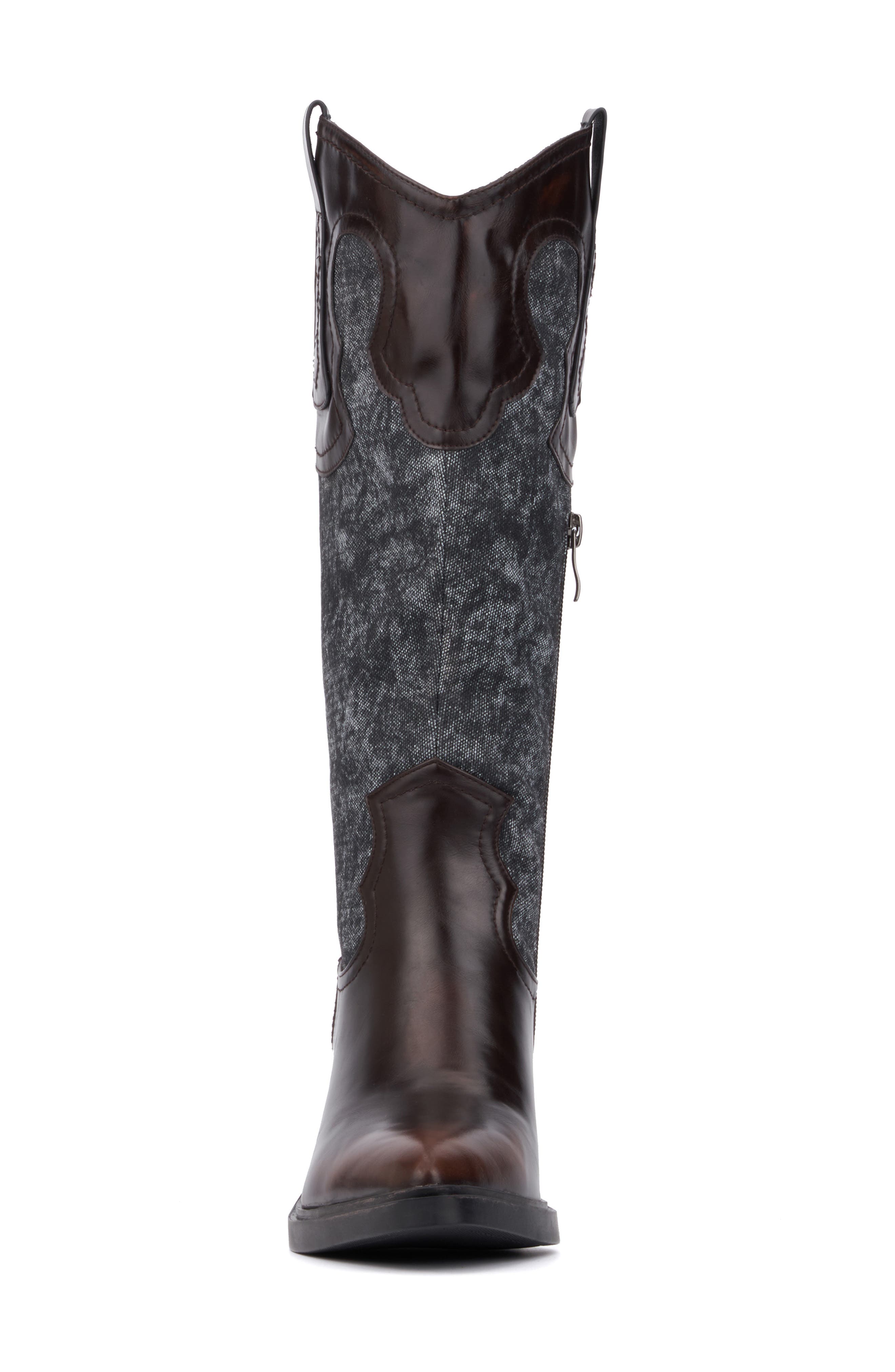 TORGEIS Velda Western Boot, Alternate, color, Denim