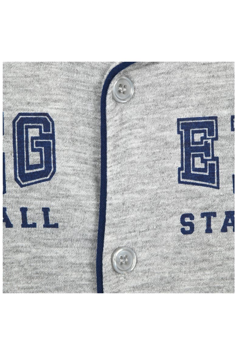Kids' Legend Baseball Pajamas, Alternate, color, GRAY