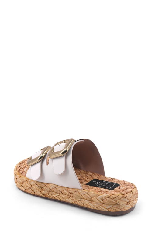 Shushop Billie Jute Slide Sandal In Brown