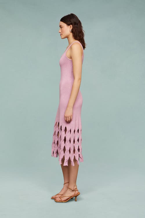 Amur Alex Cable Midi Knit Dress
