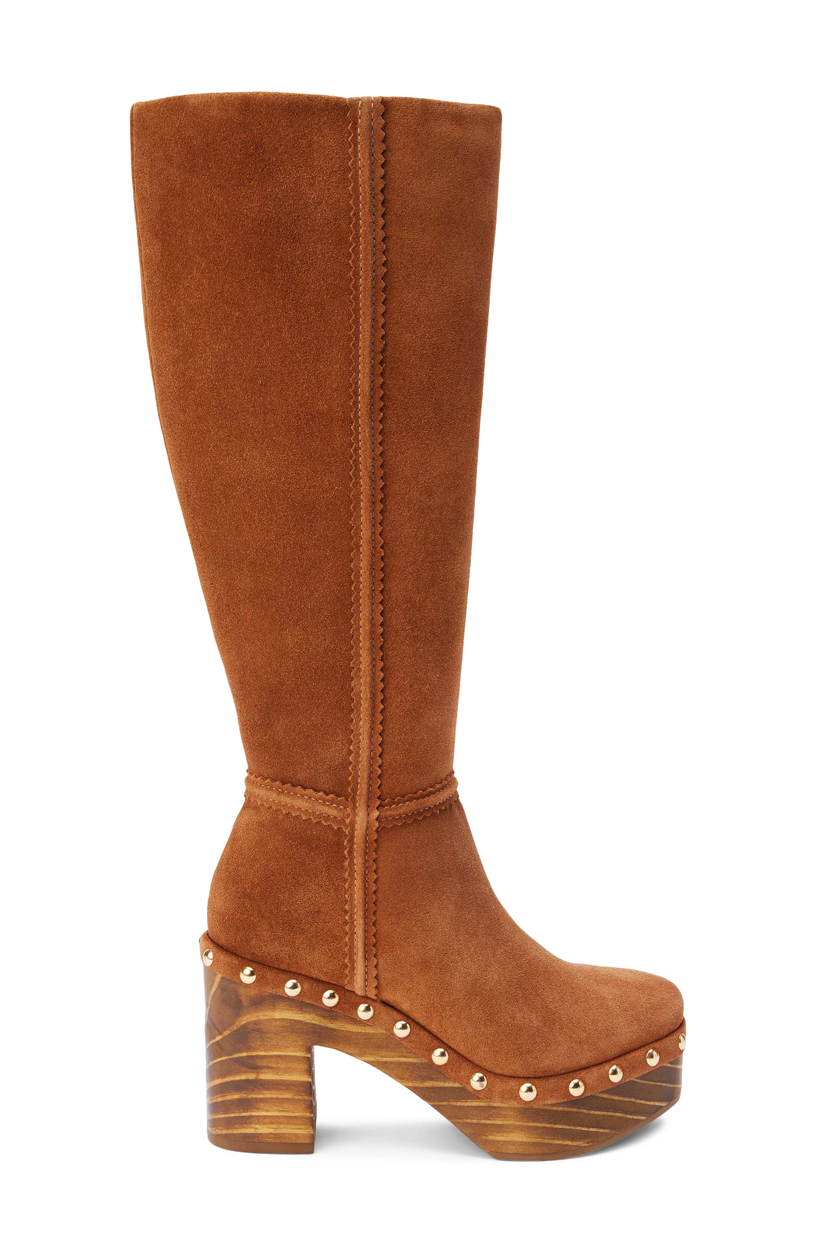 Matisse Daniela Studded Knee High Platform Boot, Alternate, color, 