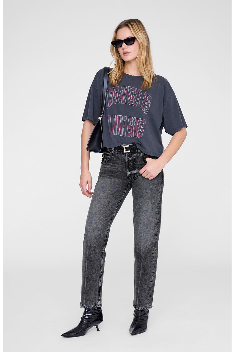 Johnny Cropped Tee, Main, color, Washed Black