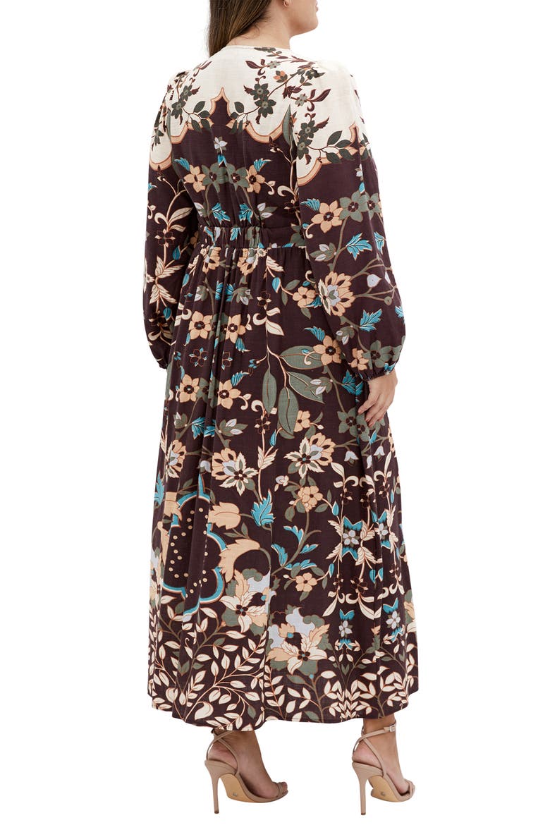 Florence Long Sleeve Maxi Dress, Alternate, color, FOREVER FLORENCE