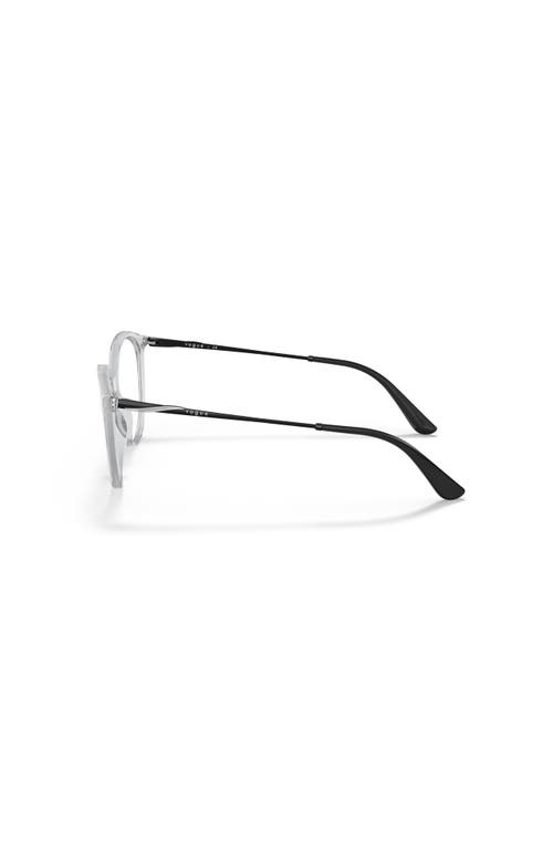 Vogue Eyewear 53mm Oval Optical Glasses In Metallic