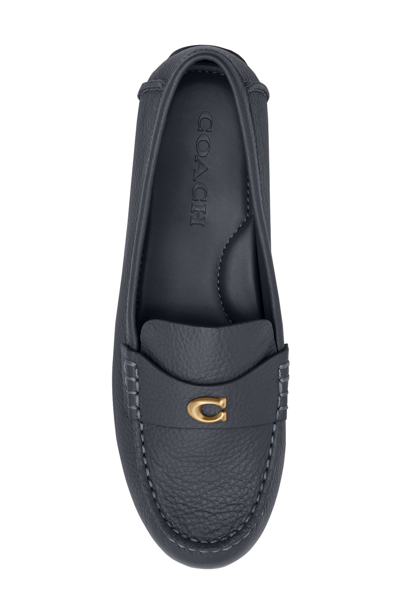 COACH Sculpted C Driving Loafer, Alternate, color, Midnight Navy