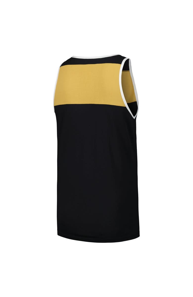 Mitchell & Ness Men's Mitchell & Ness Black/Gold New Orleans Saints Gridiron Classics Heritage Colorblock Tank Top, Alternate, color, Black
