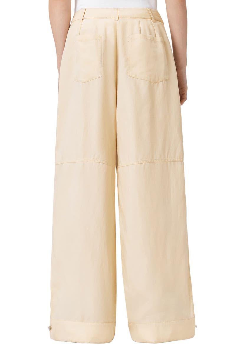 AllSaints Sherell Wide Leg Pants, Alternate, color, Ecru