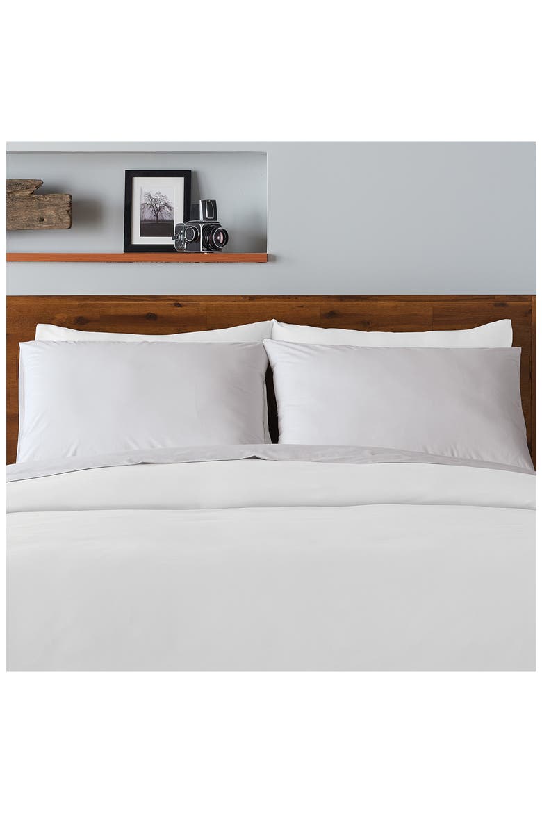 300 Thread Count Cotton Percale Pillow Case - Set of 2, Alternate, color, GRAY