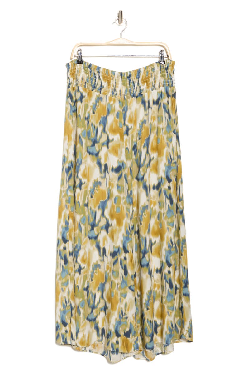 Vince Camuto Wide Leg Challis Pants, Alternate, color, Windsor Moss Watercolor