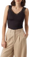 VERO MODA Rosa Lace Trim Tank
