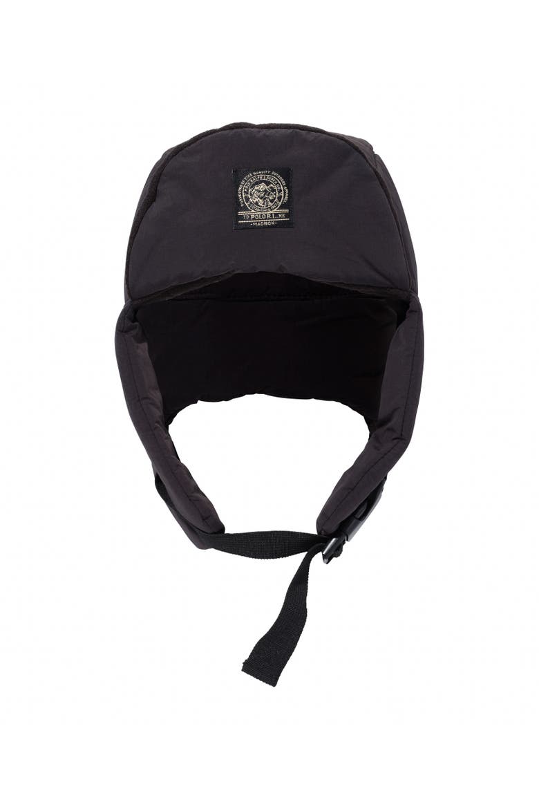 Puffer Trapper Hat, Alternate, color, Polo Black